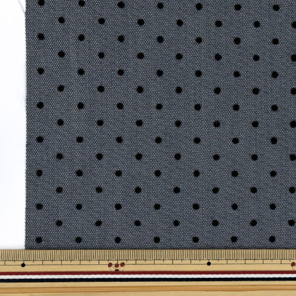 [Quantity starting from 5] Fabric "Bonding Dot Gray NRF-12-GRY" KIYOHARA