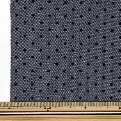 [Quantity starting from 5] Fabric "Bonding Dot Gray NRF-12-GRY" KIYOHARA