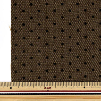[Quantity starting from 5] Fabric "Bonding Dot Brown NRF-12-BR" KIYOHARA