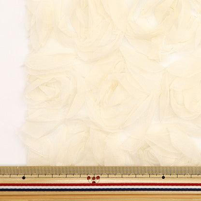 [Quantity starting from 5] Fabric "Rose Tulle Ivory ROSETULH-1IV"
