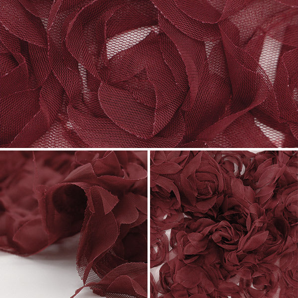 [Quantity starting from 5] Fabric "Rose Tulle Red ROSETULH-3RE"