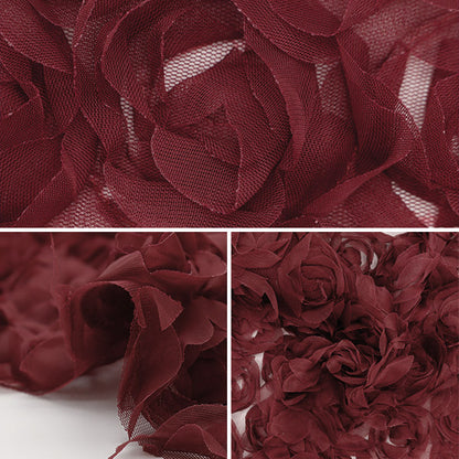 [Quantity starting from 5] Fabric "Rose Tulle Red ROSETULH-3RE"