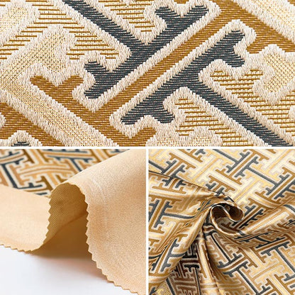 [From quantity 5] Fabric 『Gold Brocade Kotobuki Sensho Park Brown Color 13-3001-1]