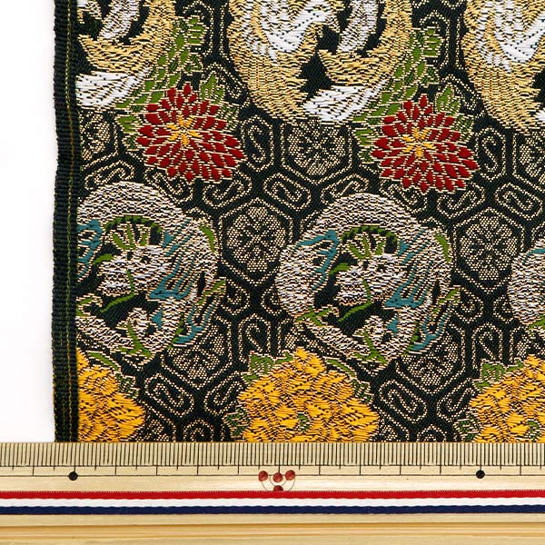 [From quantity 5] Fabric 『Gold Brocade Rakurai Torso No. 4 Black 2-10226-1]
