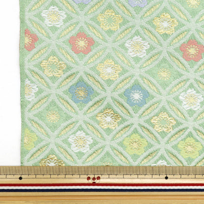 [From quantity 5] Fabric 『Gold Brocade Asuka torso Wakakusa 318-10709]