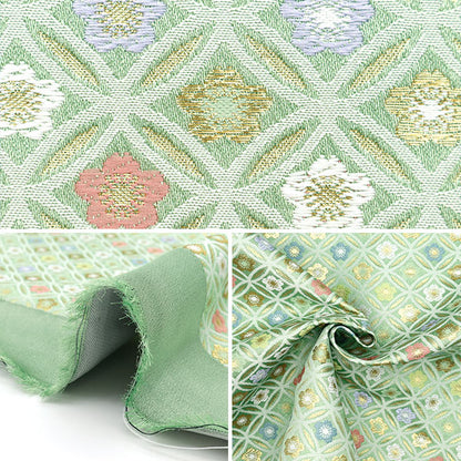[From quantity 5] Fabric 『Gold Brocade Asuka torso Wakakusa 318-10709]