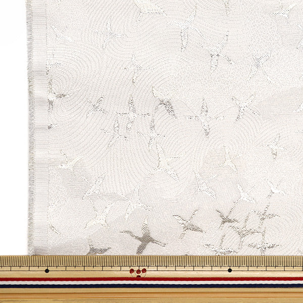 [From quantity 5] Fabric 『Gold Brocade Asuka Bokashi White 1-10671]