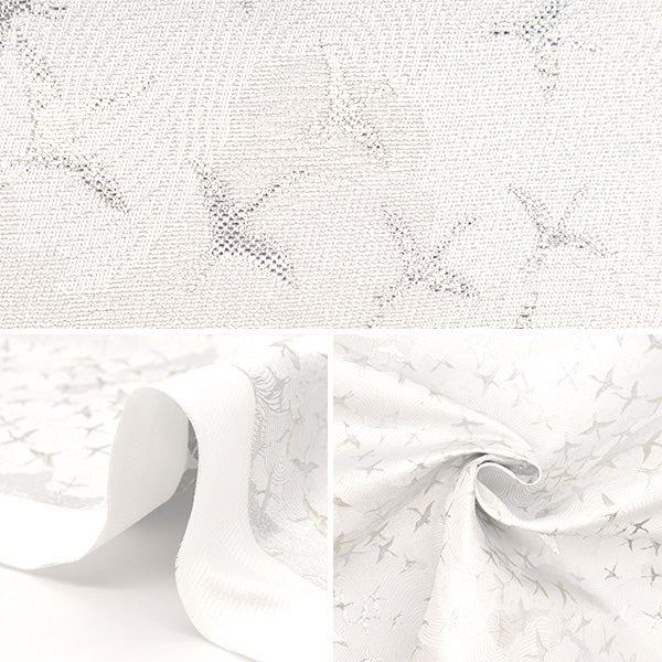 [From quantity 5] Fabric 『Gold Brocade Asuka Bokashi White 1-10671]