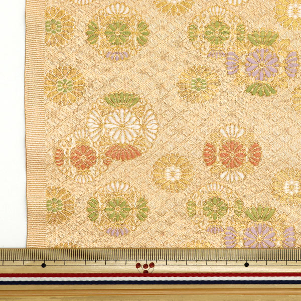 [From quantity 5] Fabric 『Gold Brocade Rakurrei No. 2 Brash color 74-10716]