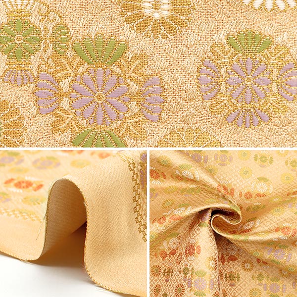[From quantity 5] Fabric 『Gold Brocade Rakurrei No. 2 Brash color 74-10716]