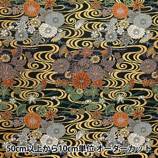 [数量从5开始] 织物 『金色织锦 Katsura Nishiki身体2号黑色2-10424"