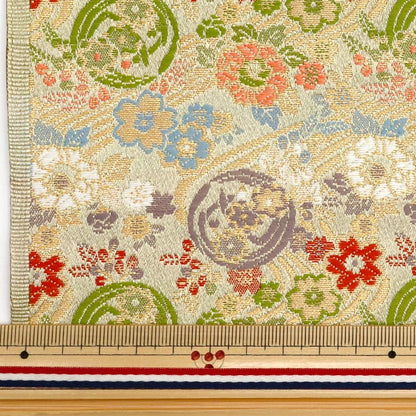[数量从5开始] 织物 『金色织锦 Katsura Nishiki底部2浅棕色315-10512"