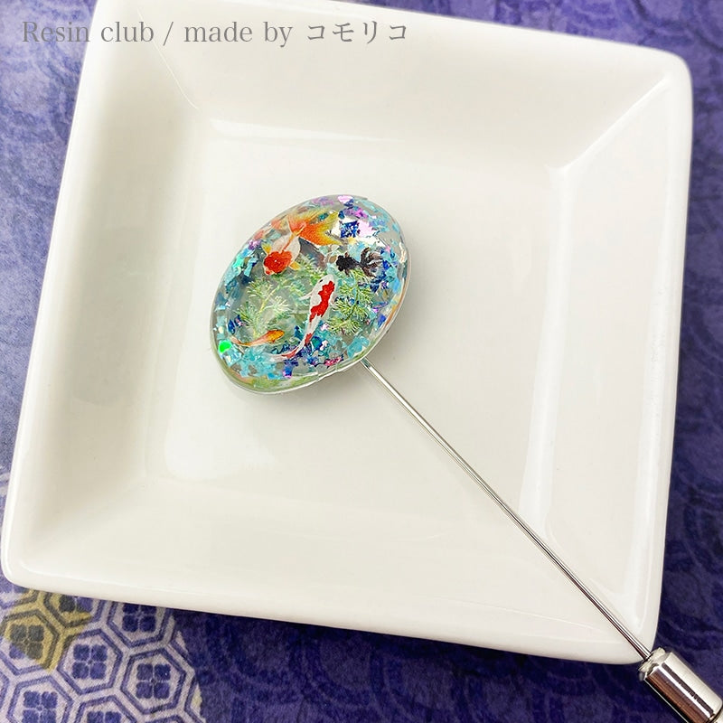 レジン材料 『ミニチュア 金魚2 両面 RC-KNG-102』 レジンクラブ