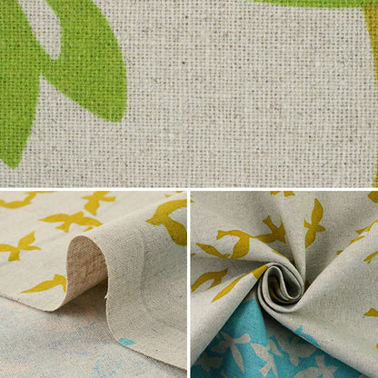 [Quantity starting from 5] Fabric "Etino Standard Bird Song 10B Blue" KOKKA