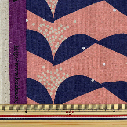 [Quantity starting from 5] Fabric "echino TSUBAKI Cotton Linen Canvas Pink EKX97400-401A" KOKKA