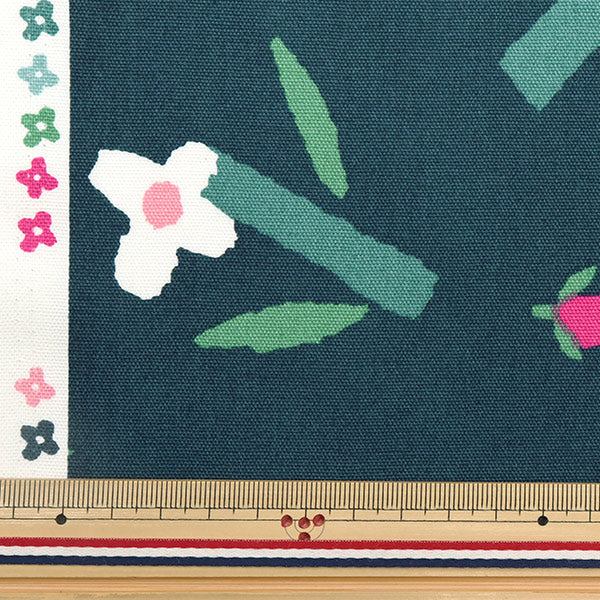 [Quantity starting from 5] Fabric 『Oxford Scandinavian Forest Wildflowers Blue AP31703-1E"