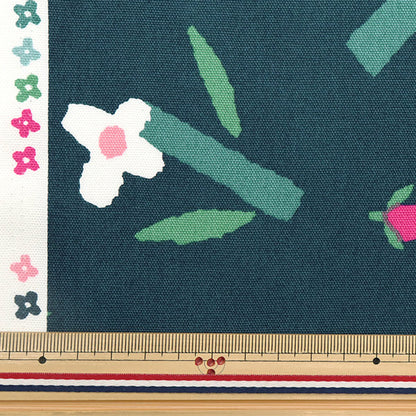 [Quantity starting from 5] Fabric 『Oxford Scandinavian Forest Wildflowers Blue AP31703-1E"