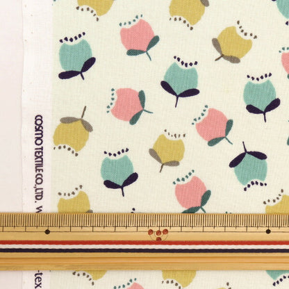 [Quantity starting from 5] Fabric 『Sheeting Pygmy World Floral Pattern Green AP31702-3D"