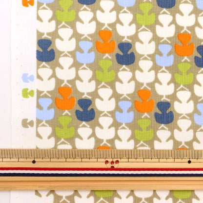 [Quantity starting from 5] Fabric 『Sheeting Pygmy World Geometric Pattern AP31702-4D"
