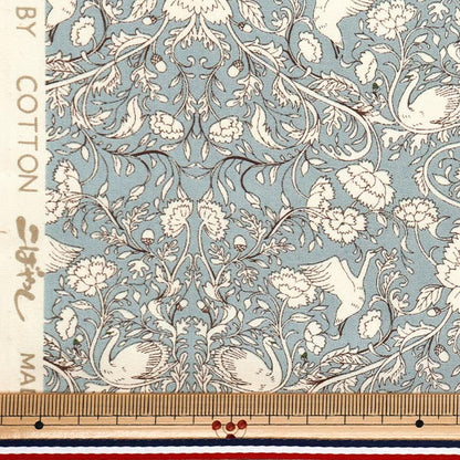 [Quantity starting from 5] Fabric "Broad Floral Saxophone KTS6955-B" COTTON KOBAYASH Cotton Kobayashi Textile