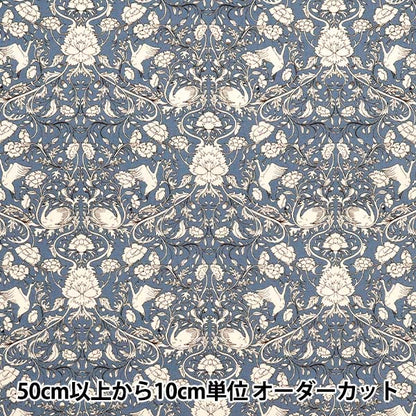 [Quantity starting from 5] Fabric "Broad Floral Blue KTS6955-E" COTTON KOBAYASH Cotton Kobayashi Textile