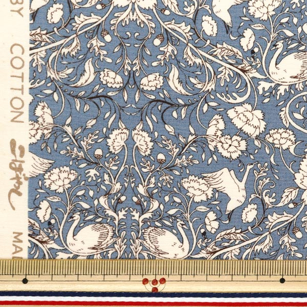 [Quantity starting from 5] Fabric "Broad Floral Blue KTS6955-E" COTTON KOBAYASH Cotton Kobayashi Textile