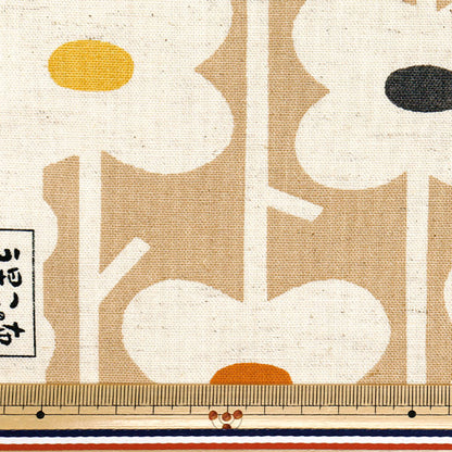 [Quantity starting from 5] Fabric "Usako fabric, cotton and linen canvas, Piccolo, beige x kinari UP5888-B" COTTON KOBAYASHI