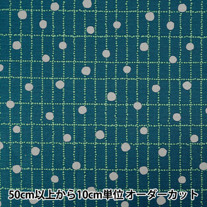 [数量从5开始] 织物 "Le离开棉花白金汉·雷内塔海军142-1296-B3"