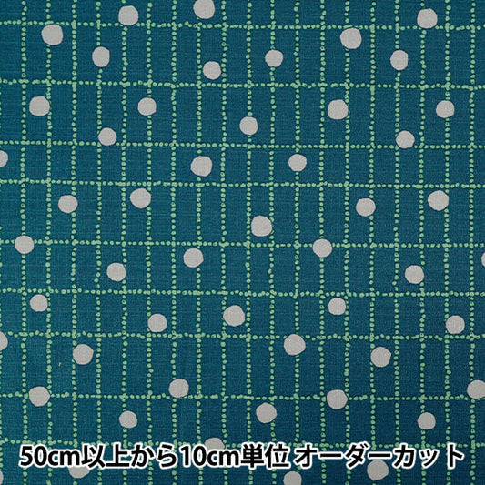 [数量从5开始] 织物 "Le离开棉花白金汉·雷内塔海军142-1296-B3"
