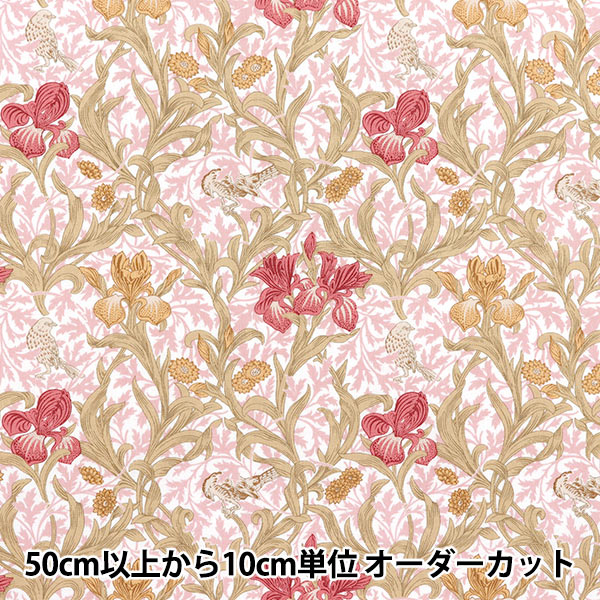 [数量从5开始] 织物 "Moda Best Morris 板材织物 虹膜粉红色8360-62"