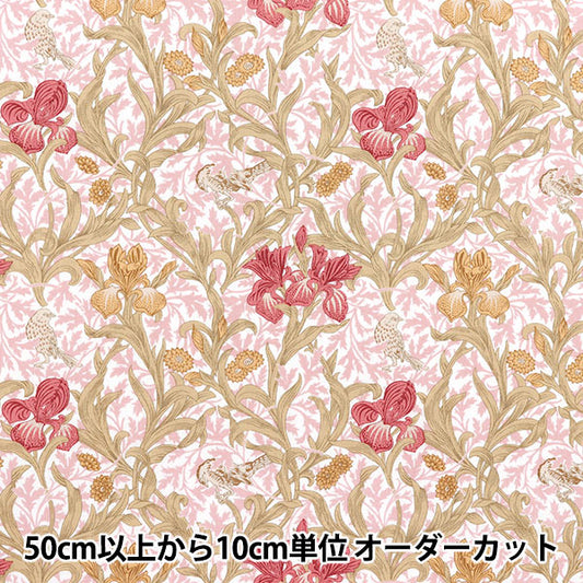 [数量从5开始] 织物 "Moda Best Morris 板材织物 虹膜粉红色8360-62"