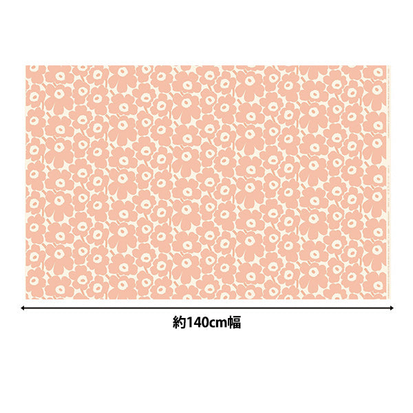 [数量从5开始] 织物 “ Marimekko Mini Unikko Peach 071270-122"