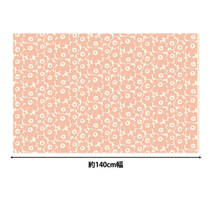 [数量从5开始] 织物 “ Marimekko Mini Unikko Peach 071270-122"