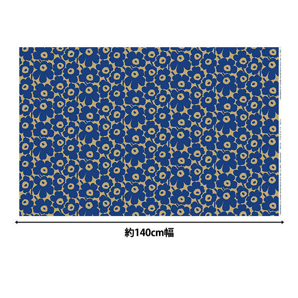 [数量从5开始] 织物 “ Marimekko Mini Unikko Navy 066475-582"