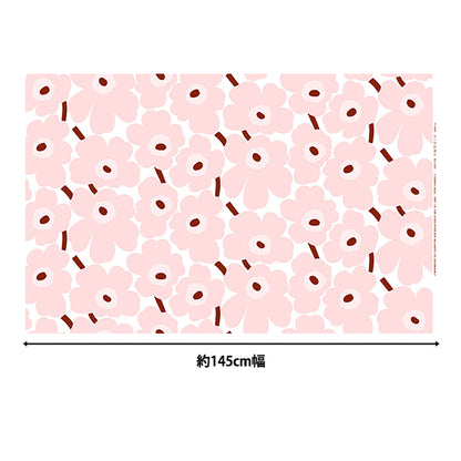 [数量从5开始] 织物 “ Marimekko Pieni Unikko White X Pink 074310-137"