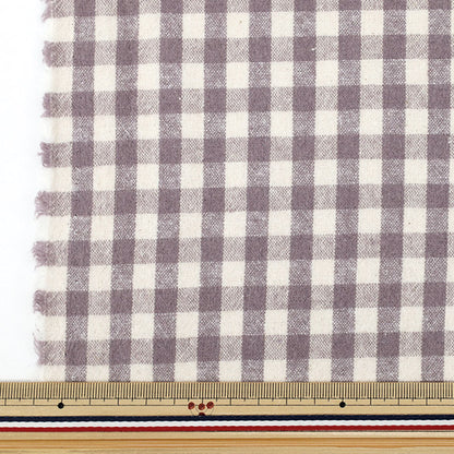 [数量5起] 织物 》棉麻染色拉绒可水洗格纹紫色2754-C4"