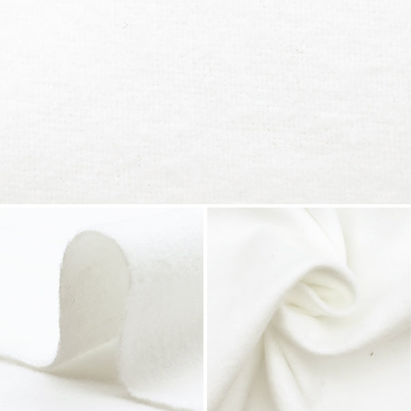 [From quantity 5] Fabric "Frannel plain white YNL2082-01WH"