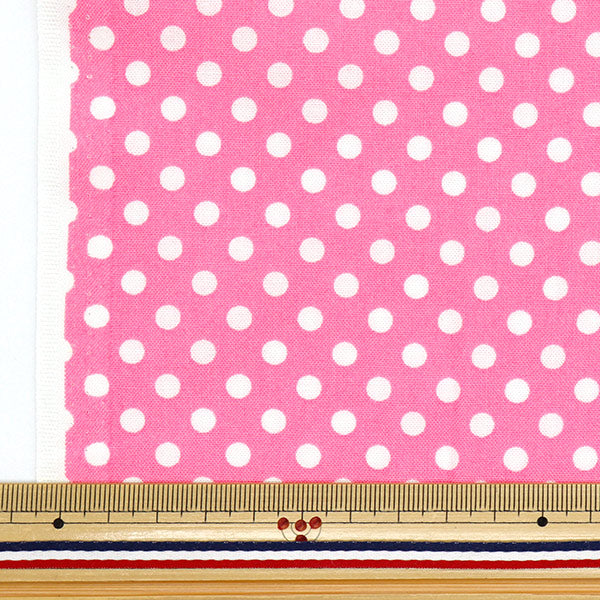 [Quantity starting from 5] Fabric 『Sheeting Dot Pink SEDOT-PI"