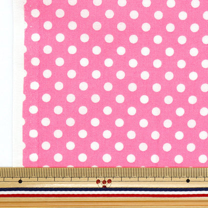 [Quantity starting from 5] Fabric 『Sheeting Dot Pink SEDOT-PI"