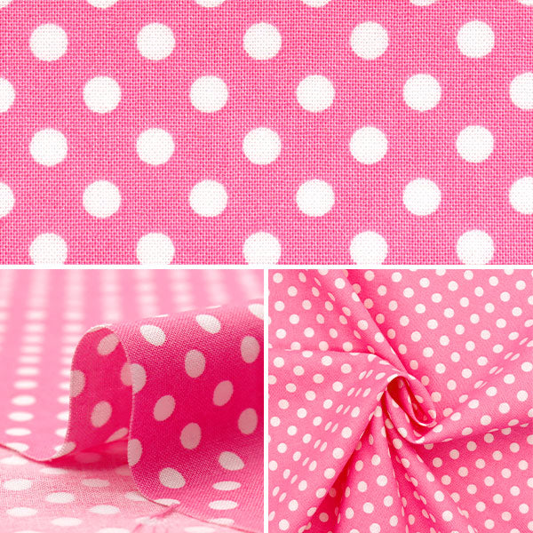 [Quantity starting from 5] Fabric 『Sheeting Dot Pink SEDOT-PI"