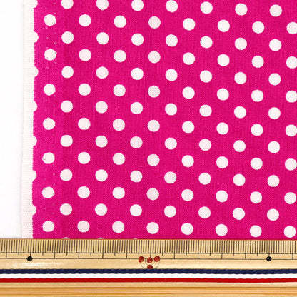[Quantity starting from 5] Fabric 『Sheeting Dot Deep Pink SEDOT-DPI"