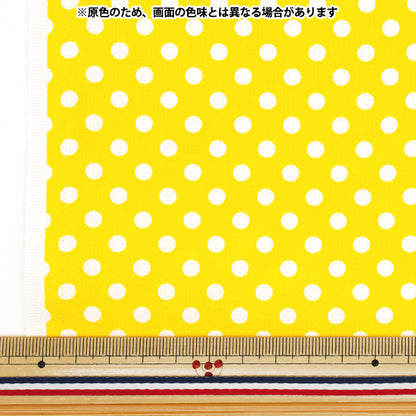 [Quantity starting from 5] Fabric 『Sheeting Dot Yellow SEDOT-YE"