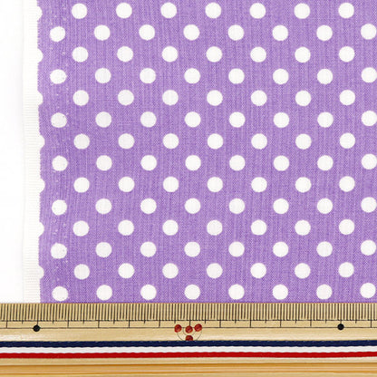 [Quantity starting from 5] Fabric 『Sheeting Dot Violet SEDOT-VI"