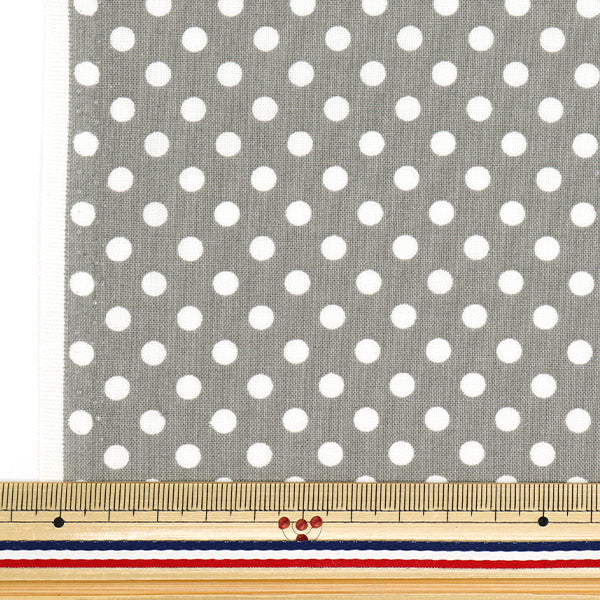 [Quantity starting from 5] Fabric 『Sheeting Dot Gray SEDOT-GY"