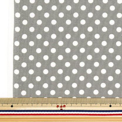 [Quantity starting from 5] Fabric 『Sheeting Dot Gray SEDOT-GY"