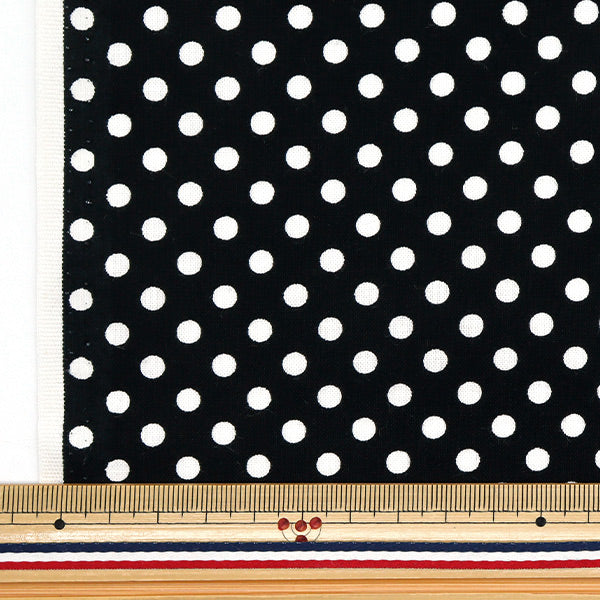 [Quantity starting from 5] Fabric 『Sheeting Dot Black SEDOT-BK"