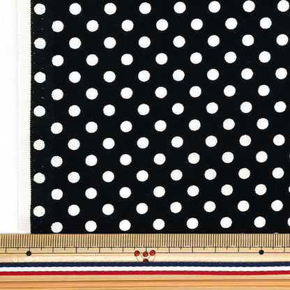 [Quantity starting from 5] Fabric 『Sheeting Dot Black SEDOT-BK"