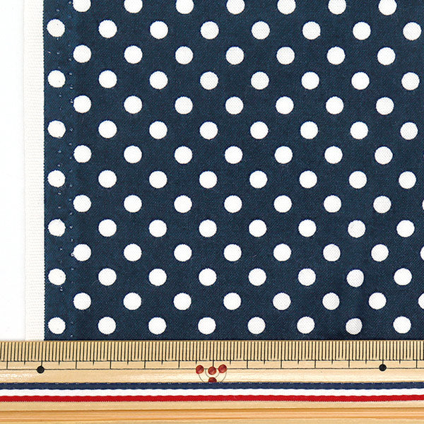 [Quantity starting from 5] Fabric 『Sheeting Dot Navy SEDOT-NV"