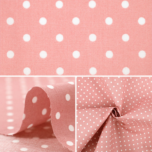[Quantity from 5] Fabric 『Scare Print Mini dot pink SQMDOT-PK"