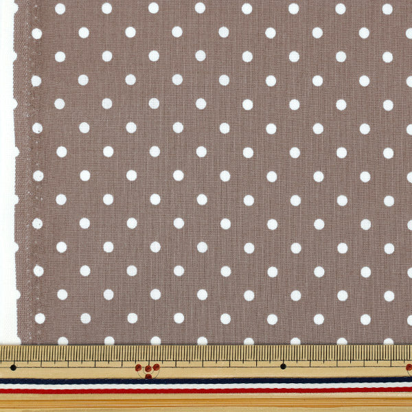 [Quantity from 5] Fabric 『Scare Print Mini dot Mocha SQMDOT-MC"